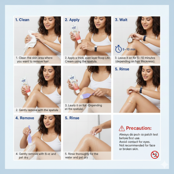 Roop Lite Hair Removal Cream 30GM(Pack of 2)