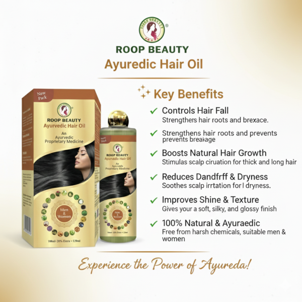 Roop Beauty Ayurvedic Hair Oil 120ML