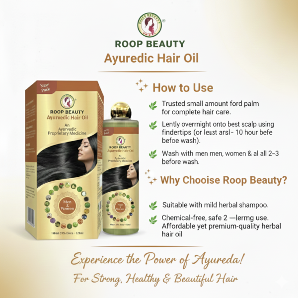Roop Beauty Ayurvedic Hair Oil 120ML