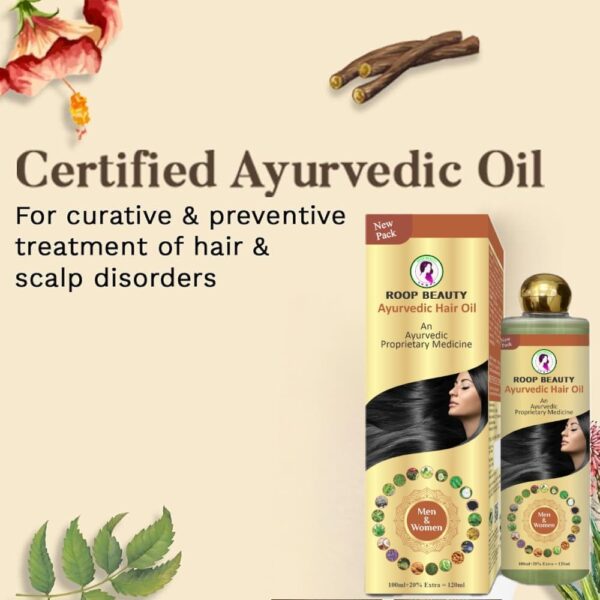 Roop Beauty Ayurvedic Hair Oil 120ML