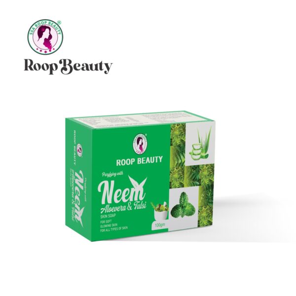 Roop beauty Neem Aloevera & Tulsi Soap 75gm (Pack of 2)
