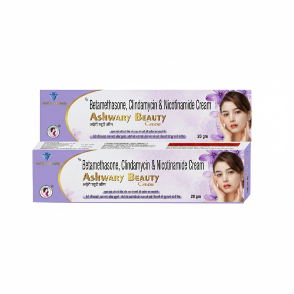 Ashwary Beauty Cream | Betamethasone, Clindamycin & Nicotinamide