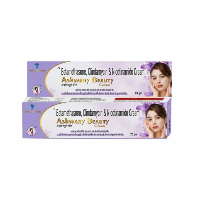 Ashwary Beauty Cream | Betamethasone, Clindamycin & Nicotinamide
